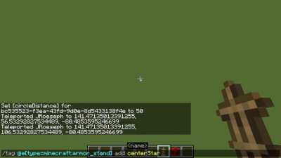 I was playing with distances and circles and decided to make this datapack