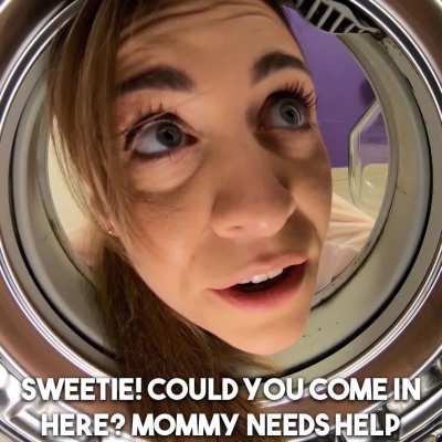 Mom Gets Stuck In The Washing Machine