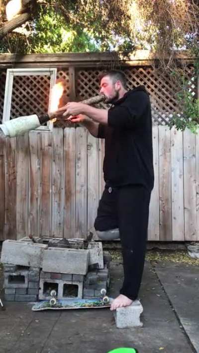 Made a leg bong👀