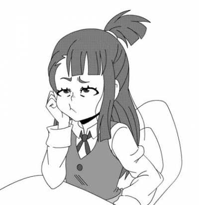 Akko sleeping in class :C