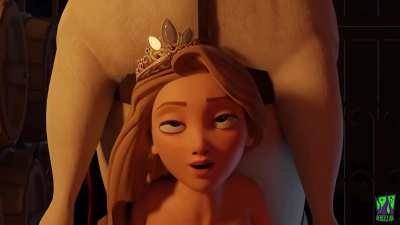 Rapunzel tends to Maximus (Tangled) [BeastlyJoe]