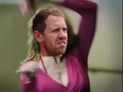 Sebastian Vettel performing Madonnas "Hung Up" in my F1 fever dream (feat. F1 grid)