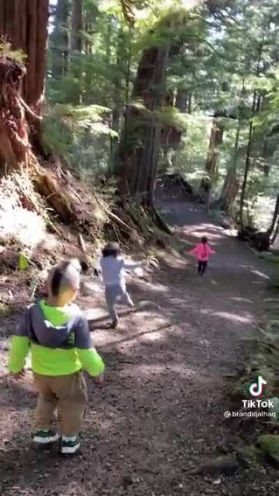 Running on a steep decline