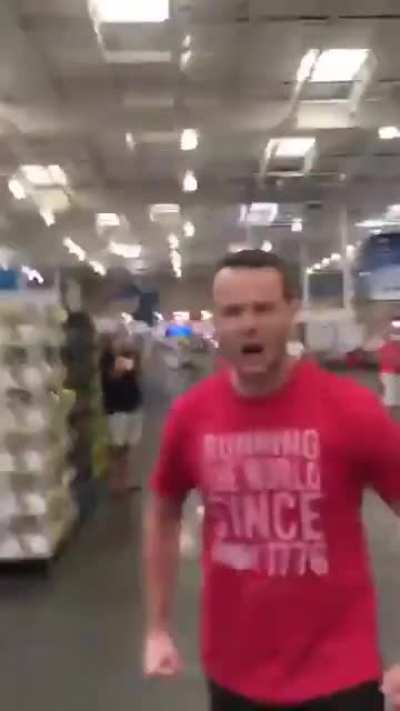 Man flips out at elderly women in Costco.