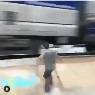 Just grinding on some rails