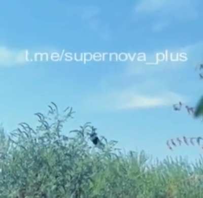 New aerial defence tactic unveiled as a Russian drone is taken down by a MANPADS (Manually Propelled Air Defence Stick)