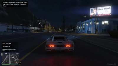 White Ferrari