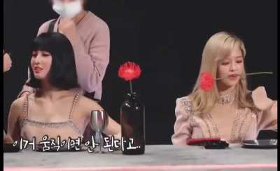 Jeongyeon &amp;amp; Momo on the set on ICSM