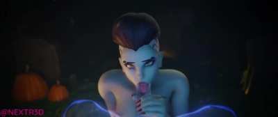 Bride Sombra giving a treat (nextr3d) [Overwatch]