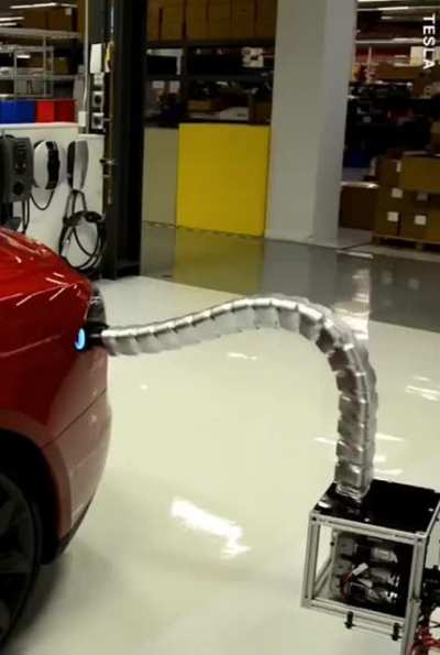 This Tesla charger looks like it&rsquo;s straight out of a Sci-fi movie