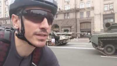 Kyiv teabagging Russia with "parade" of destroyed tanks