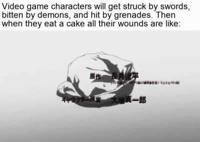 Hamburger: Regenerative item, heals 180 HP and clears all status conditions