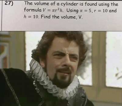 Value of pi what?