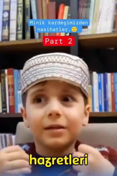 5 yaşında çocuğa nasihat videosu çektirmişler