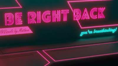 I made this brb screen for pewds CyberPunk live streams. Second attempt at getting it noticed.
