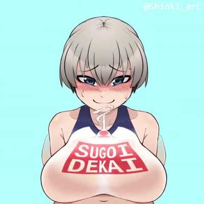 Uzaki-chan teasing Senpai. (Shinki_art)
