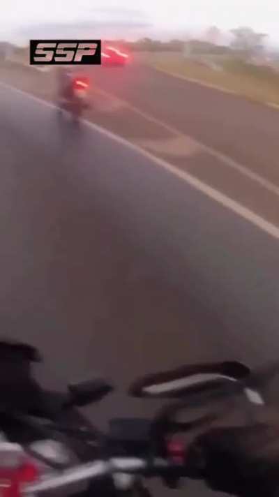 The enemy seen striking an innocent motorist once more