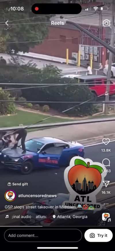 Street takeover in Atlanta gets busted by the Georgia State Patrol