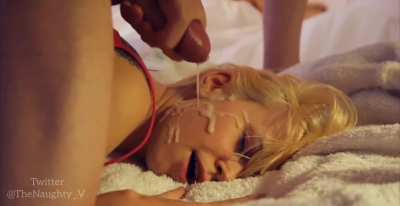 Face Covered in Cum