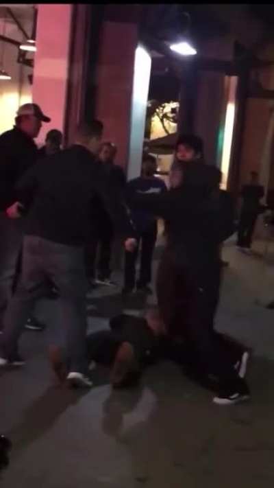 Man attacks skater kids 3 times before eating a board