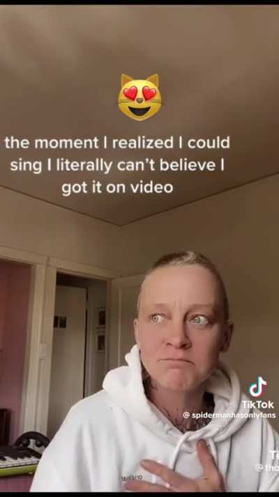 (Luckily she caught it on video)
