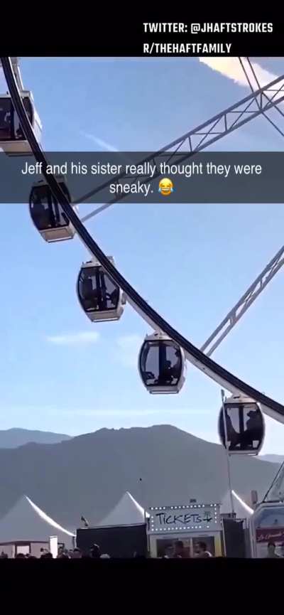 Jeff &amp;amp; His sister thought we couldn't see them