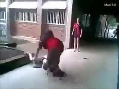 Moldy Little Boy gets his salad tossed by the Jolly Red Giant