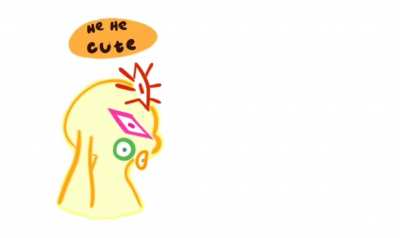 He he cute.
