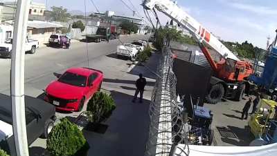 Watch man AND car survive