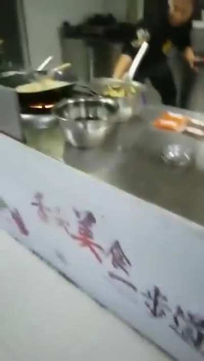 Frying a fish