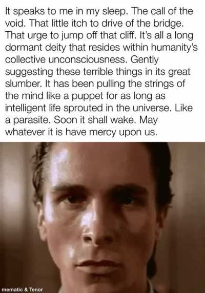 OC, mfw I don&rsquo;t know if it&rsquo;s just a dream or something greater.