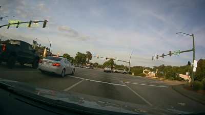 Assuming it is green because the car to your left rolled.