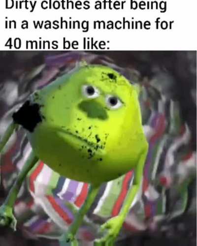 Spent way too long making this washing machine meme.