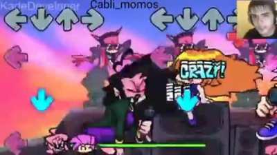 Esto es mío, la marca de agua blanca es del que grabó el gameplay, el juego se llama Friday night funkin y el mod se llama B-Sides
