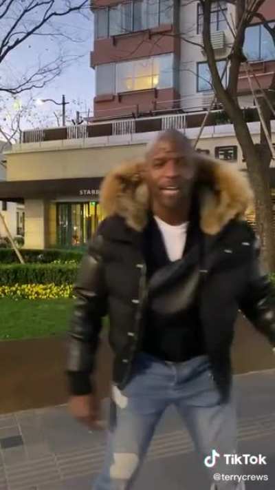 Terry Crews is quite the cheerleader