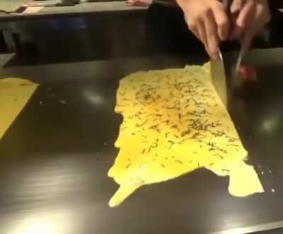 Making an omelette