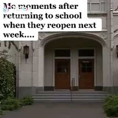 school is reopening next week :(