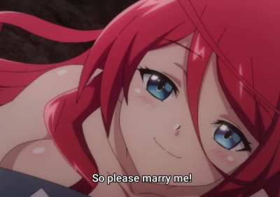 When she talks about MARRIAGE