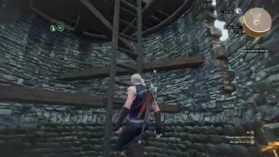 [The Witcher 3] no arm climbing