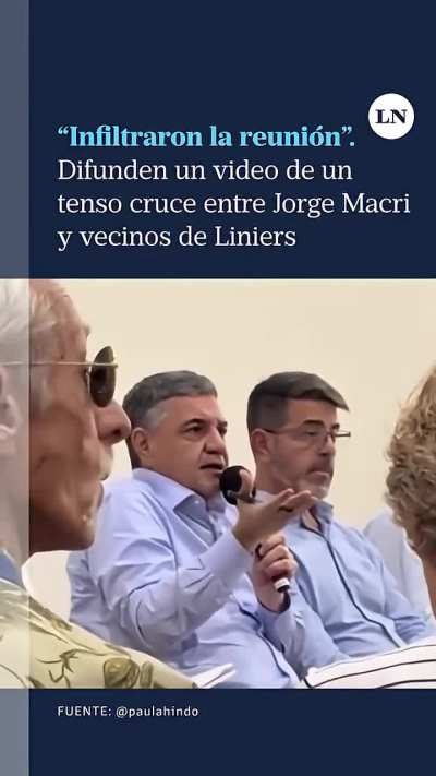 Tenso cruce entre Jorge Macri y vecinos de Liniers en reunion barrial