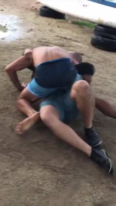 Beachside beatdown
