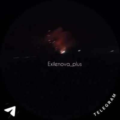 Russian civilians are filming the moment a Ukrainian "Liutyi" UAV attacked the Novobryanska electrical substation in Vygonichy, Bryansk Oblast.