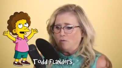 Nancy Cartwright Does her 7 Simpsons Characters in Under 40 Seconds