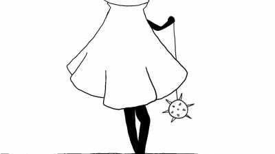 I introduced my little sister to Hollow Knight recently and now I watch her play it every night. Because of that, she made me this animation for my birthday!