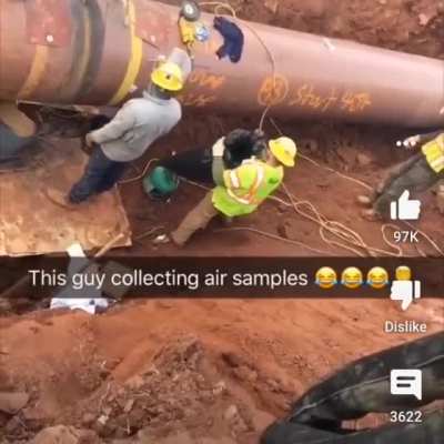 Collecting air samples