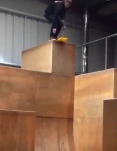 Improvising a skateboard