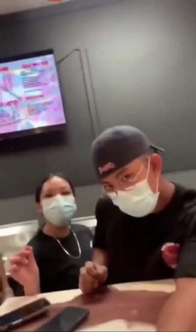 Karen trying to cancel Korean owned shop