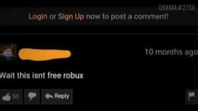 No robux :(