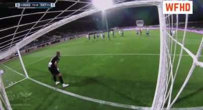 THIS IS RIGGED. THEY PUT SOMEONE ILLEGALLY INFRONT OF CR7 SO HE WOULDNT SCORE &amp;gt;:(