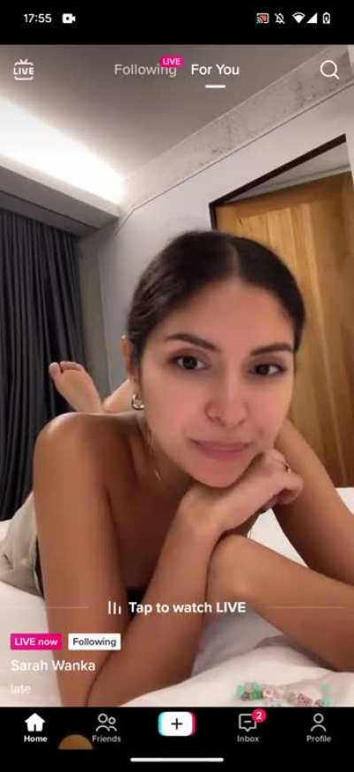 @sarahwanka teasing soles on live